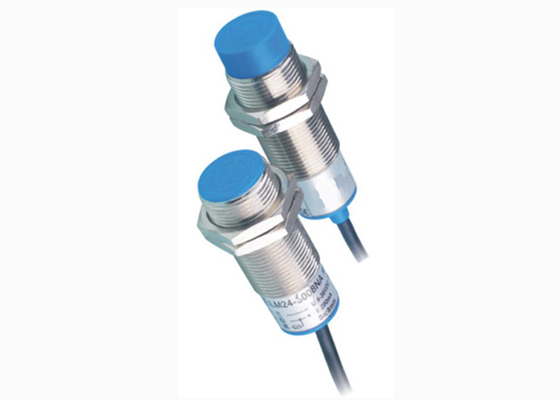 Small Inductive Linear Position Sensor Xm18 With Aviation Connector DC 15V - 30V