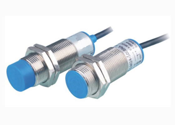 Small Inductive Linear Position Sensor Xm18 With Aviation Connector DC 15V - 30V