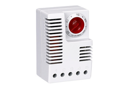 Temperatura do termostato da sala do Hygrostat da exposição de diodo emissor de luz/umidade ajustáveis IP20